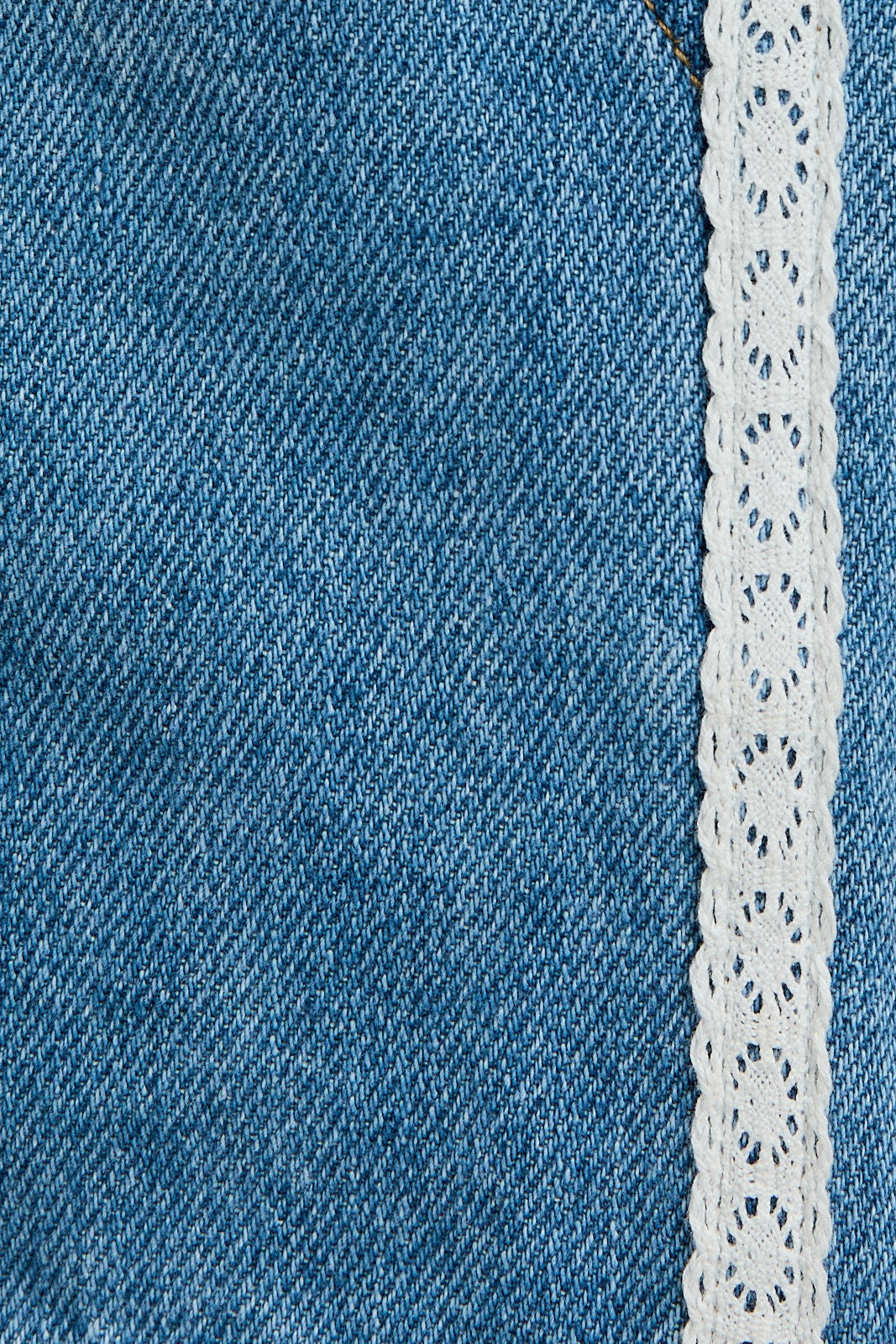 Lace Denim Shorts