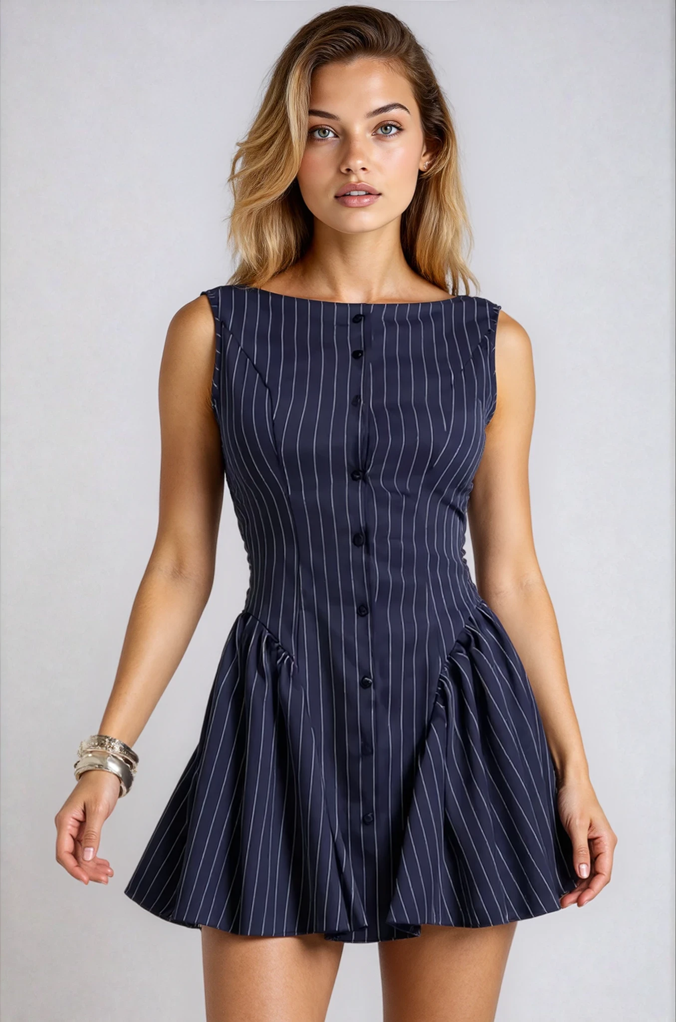 Navy City Dress