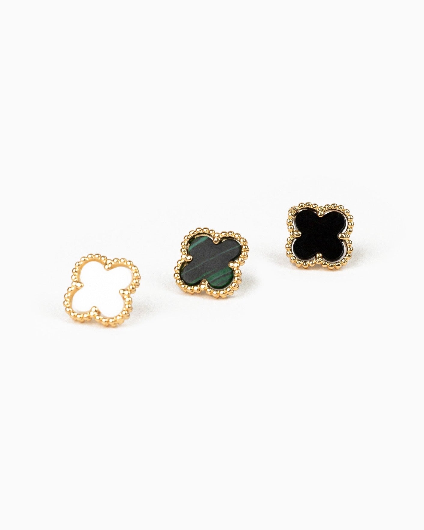 Clove Earrings- White