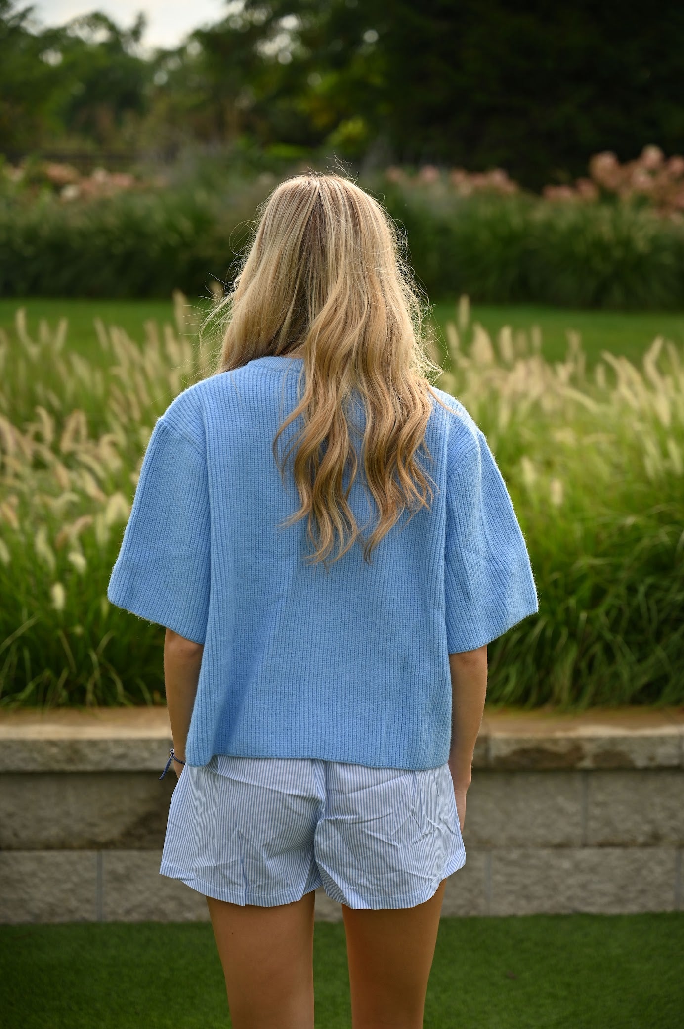 Office Cardigan- Blue