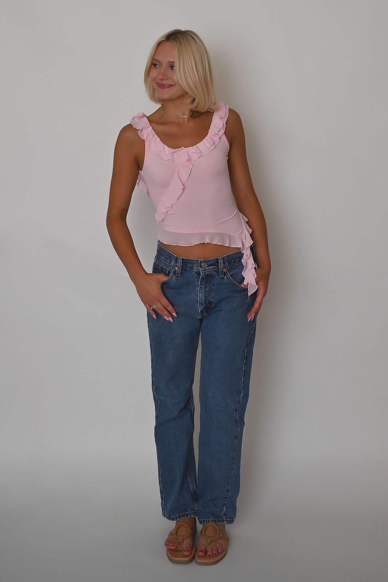 Girly Vibes Top- Pink