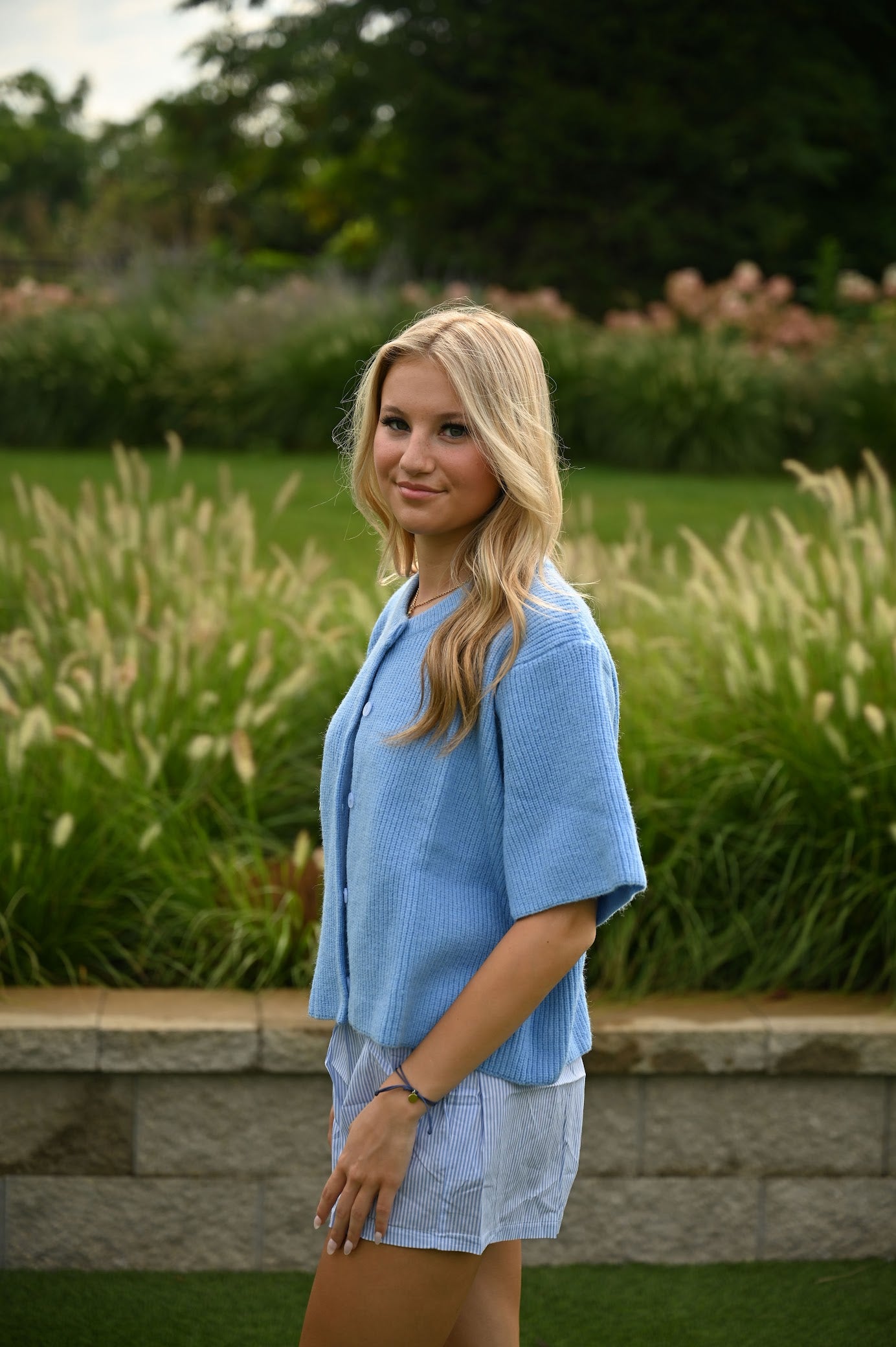 Office Cardigan- Blue
