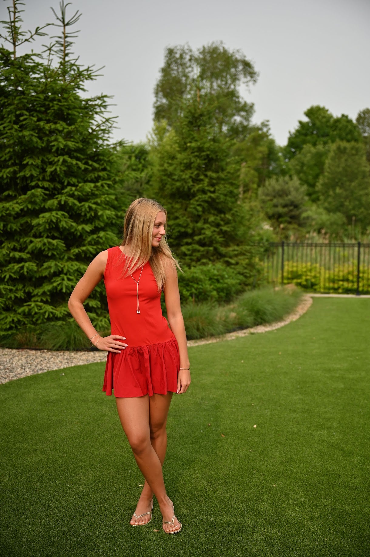 Naples Dress- Red