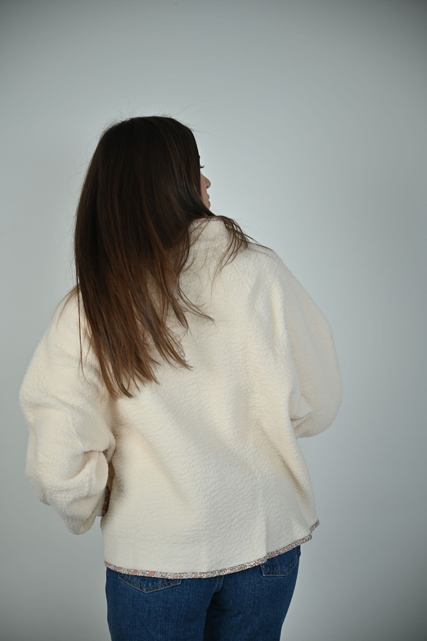 Goals Sherpa Jacket- Ivory