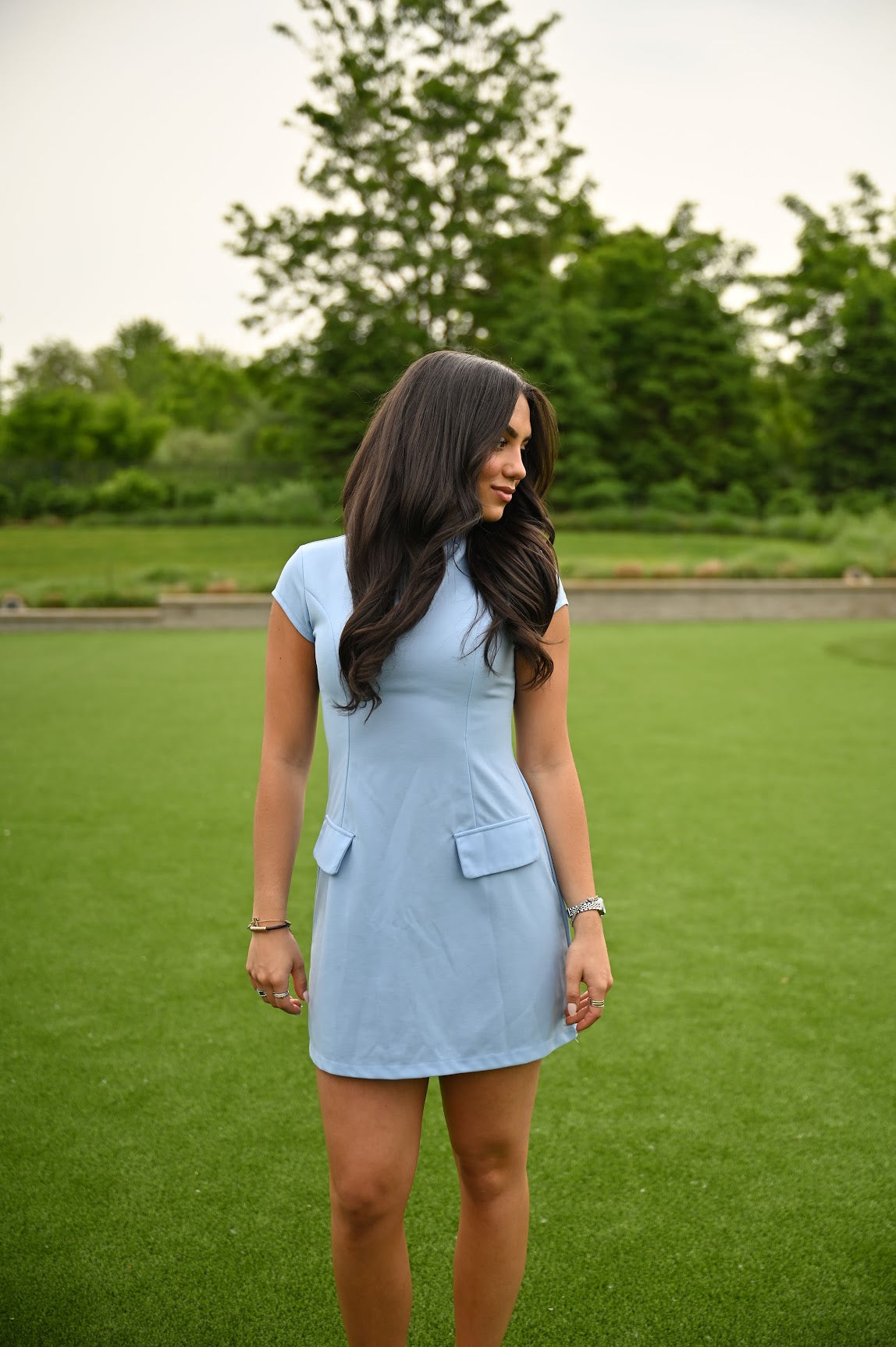 Claire Dress-Blue