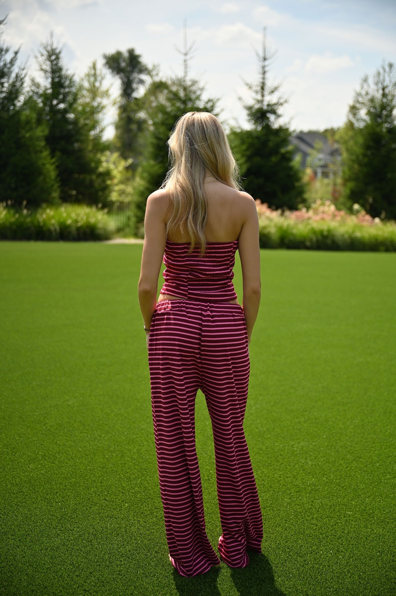 Stripe Summer Set- Cherry