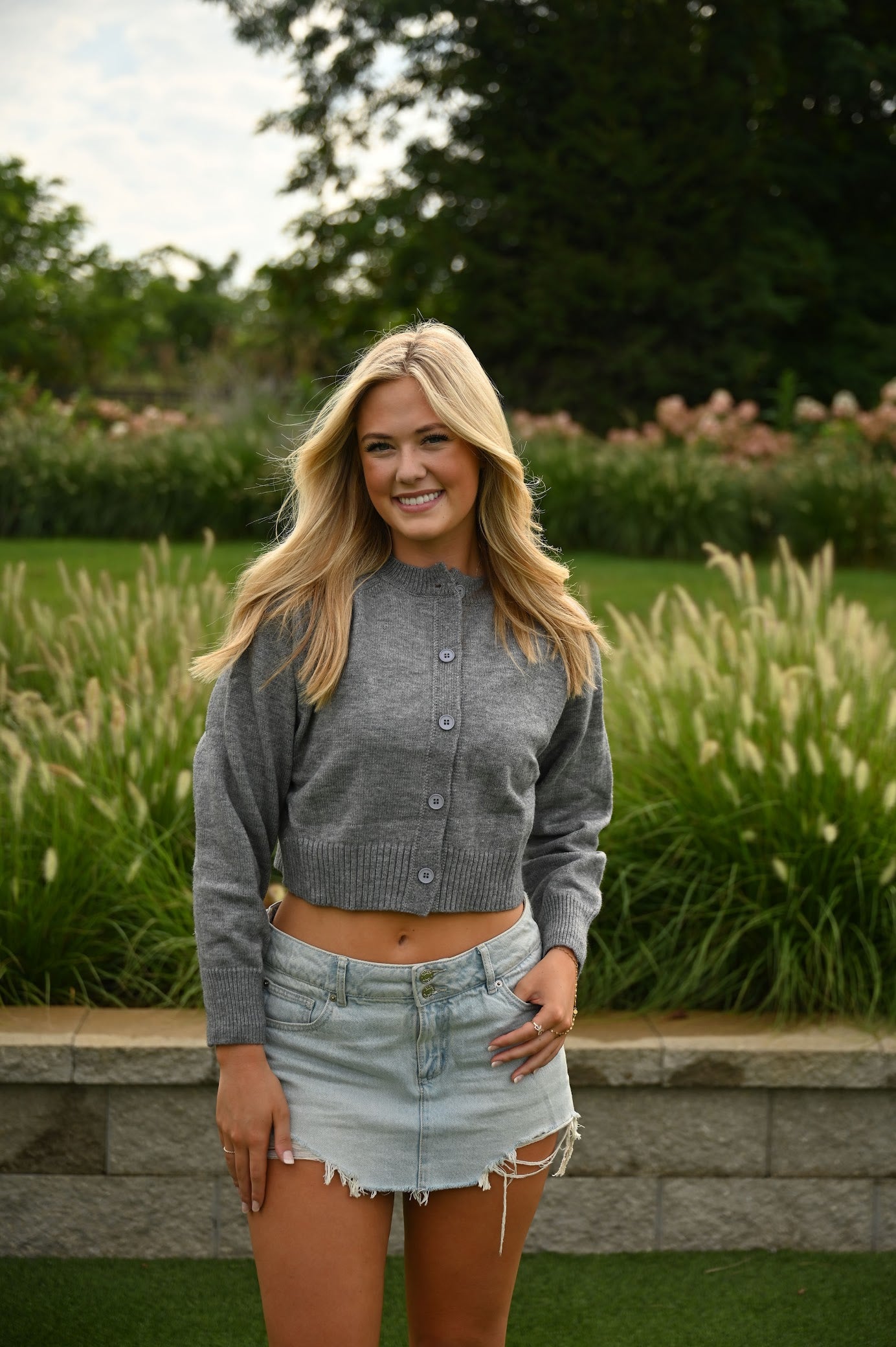 Icon Cardigan - Gray