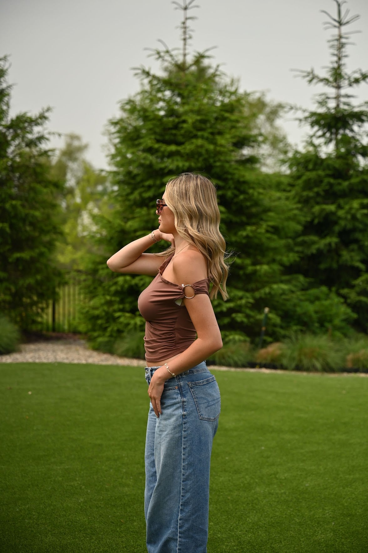 Saddie Top- Brown