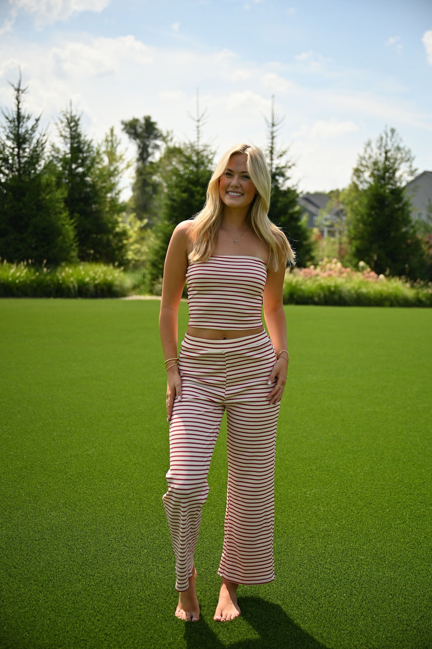 Stripe Summer Set- Red