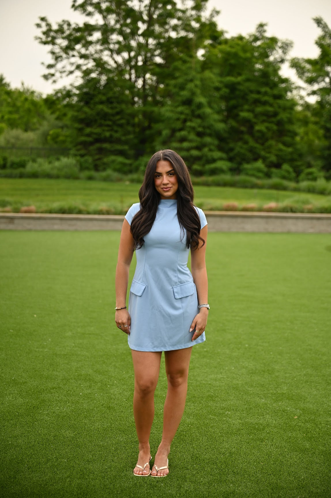 Claire Dress-Blue