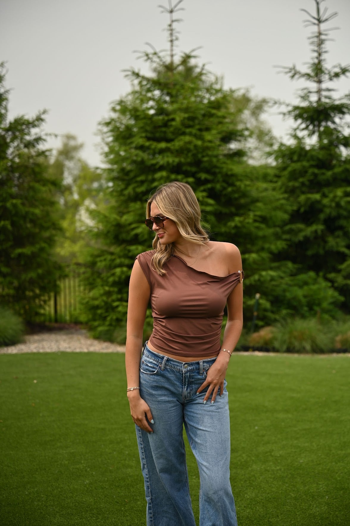 Saddie Top- Brown