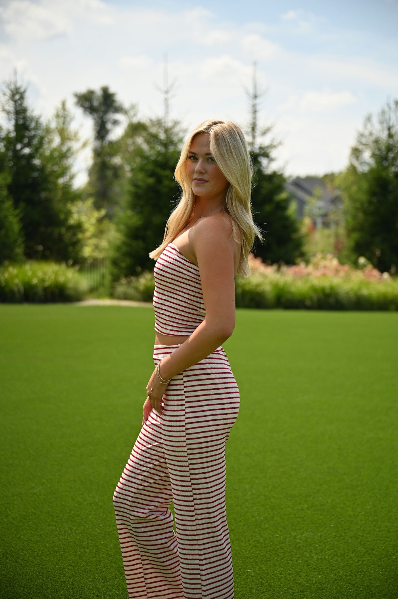 Stripe Summer Set- Red