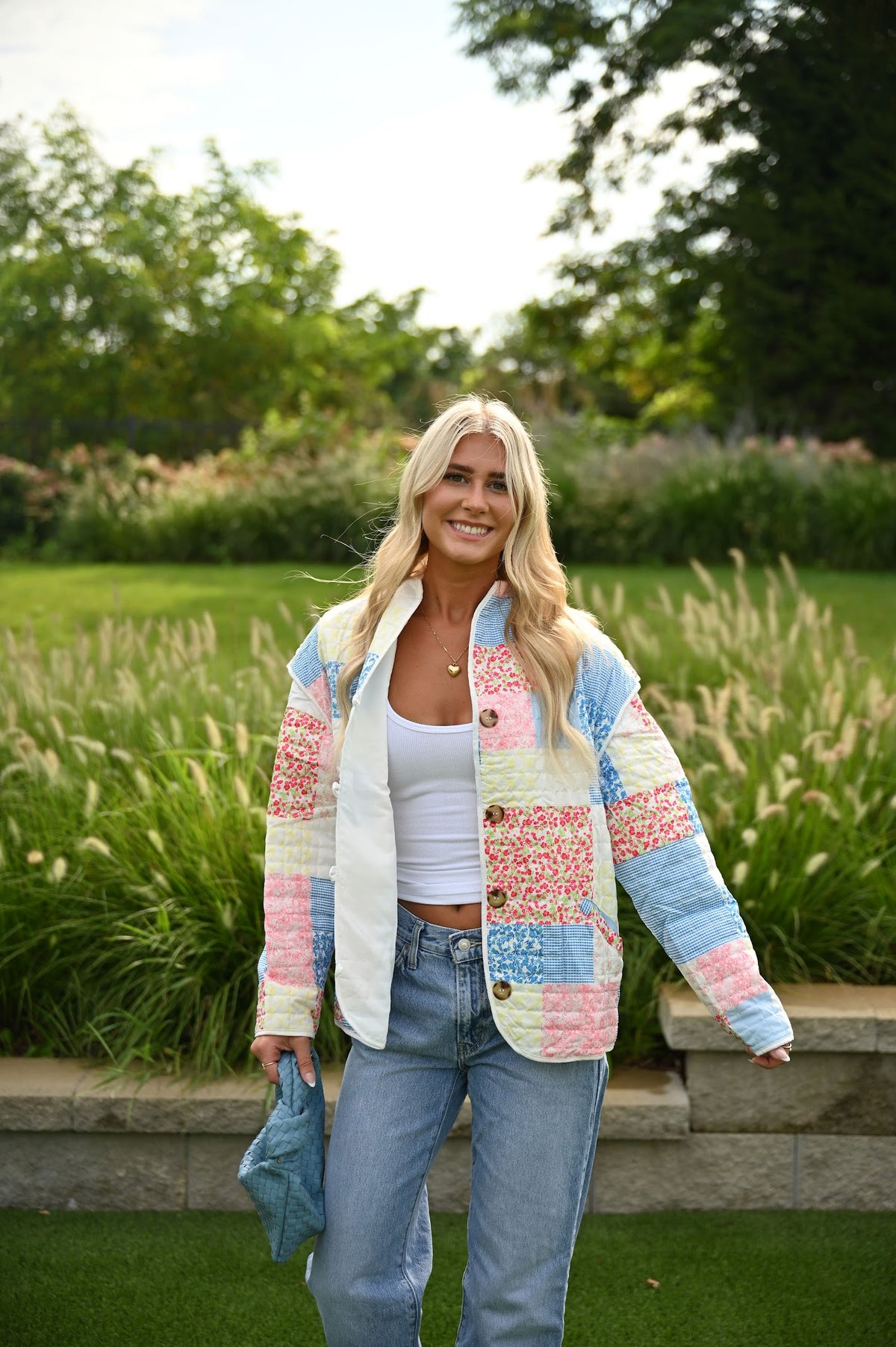 Coastal Grandmother Jacket/Vest - side angle