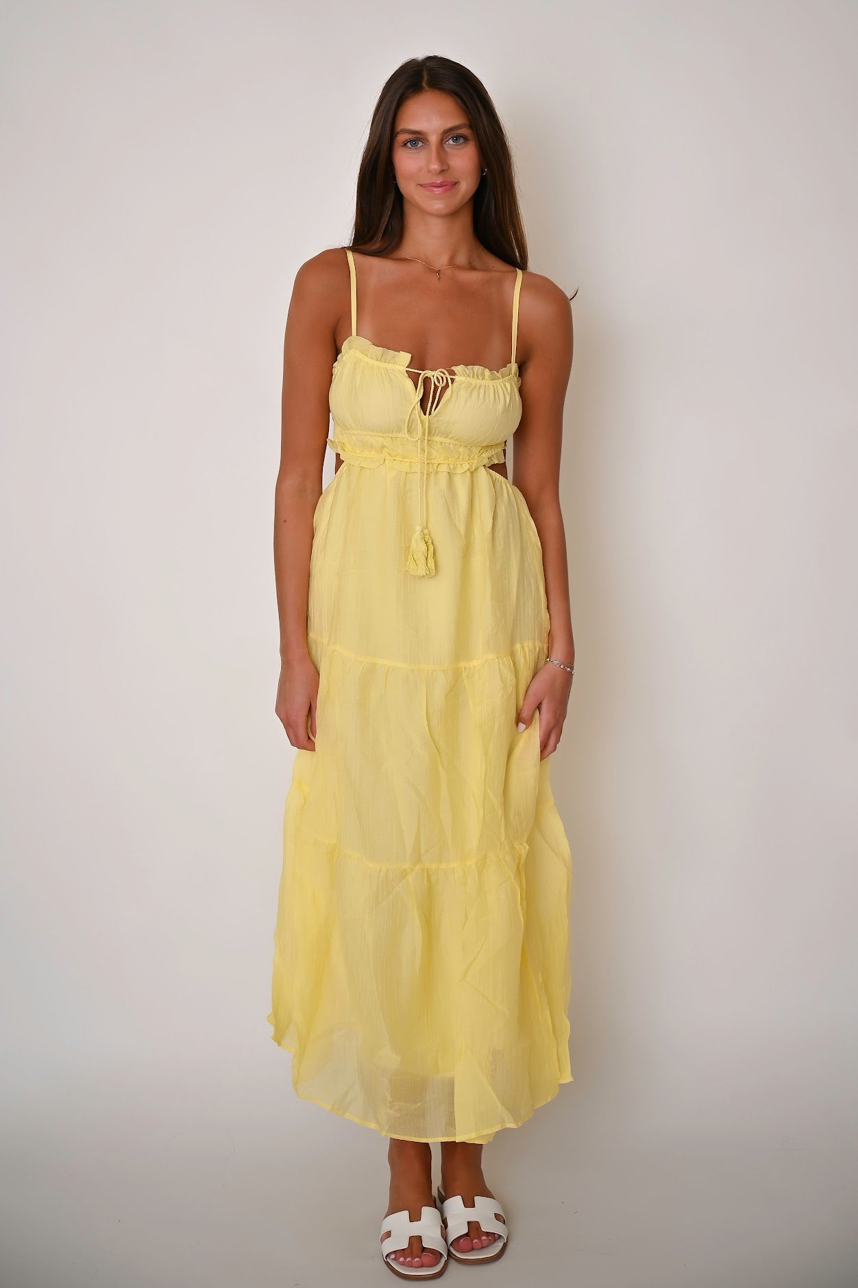 Monaco Maxi Dress Yellow