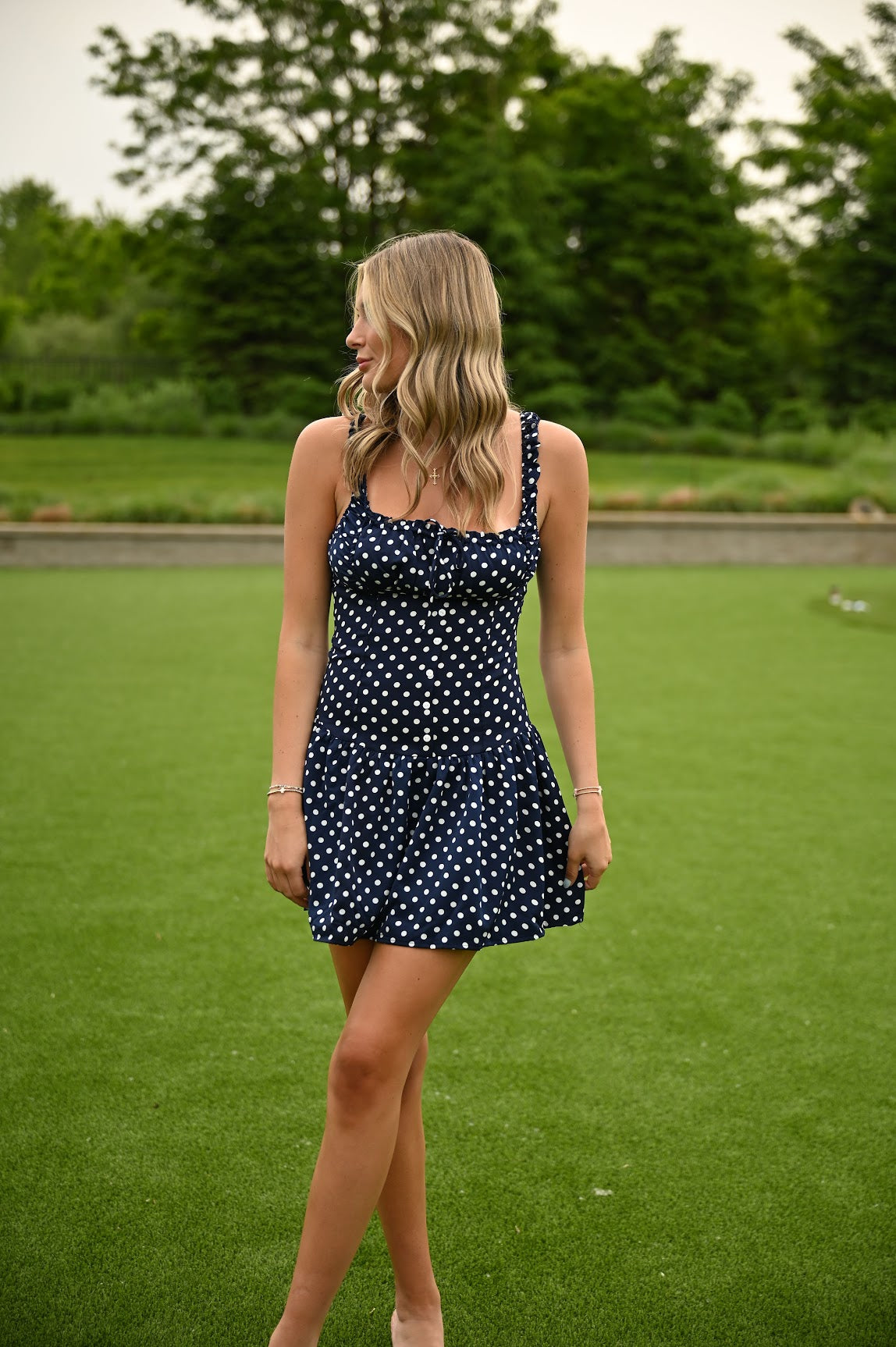 Navy Number Dress