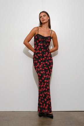 Cherry  Maxi Dress