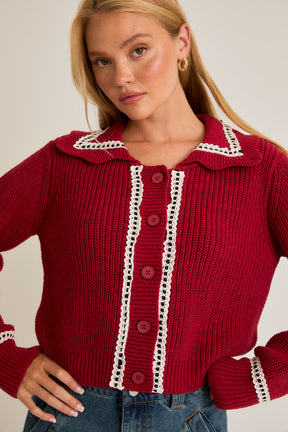 Scalloped Cardigan