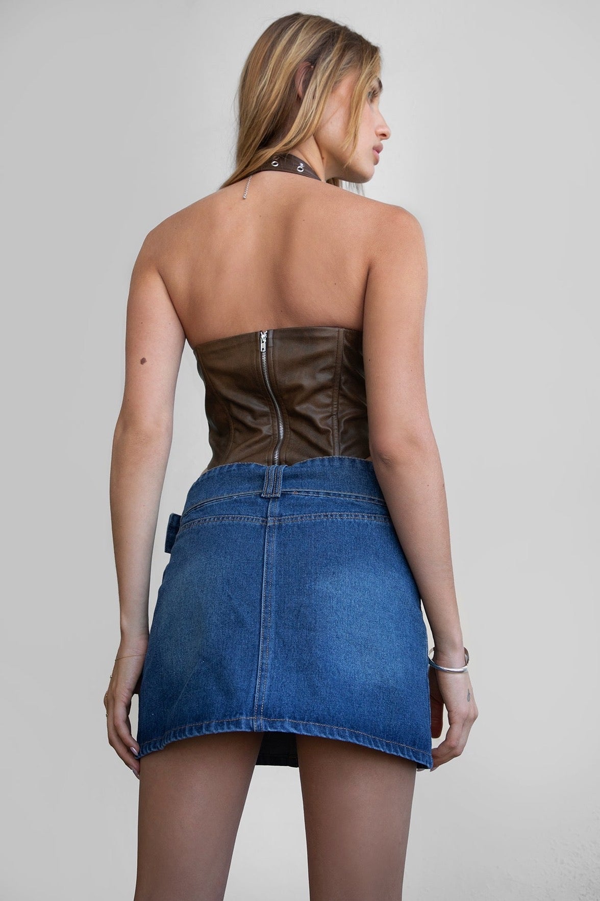 Dixy Leather Corset Top