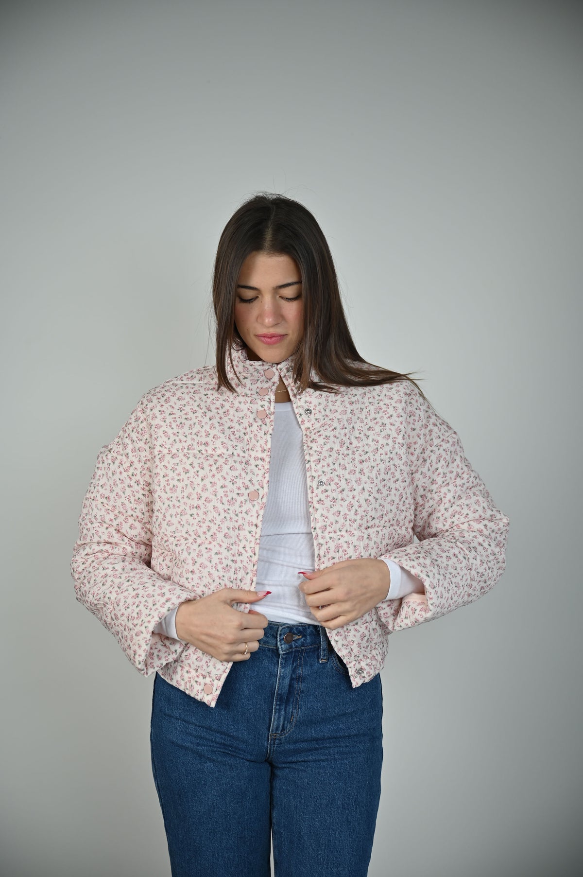 Pink Printed Jacket