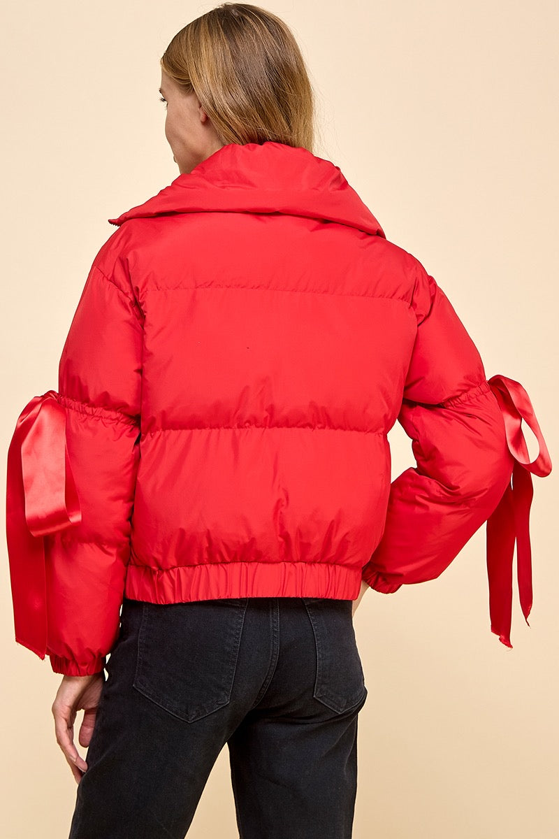 Puffer Jacket- Red