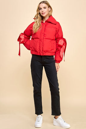 Puffer Jacket- Red