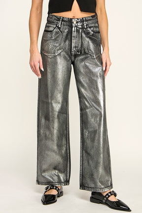 The Metallic Jean- Black