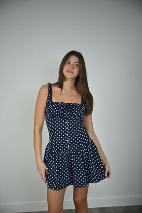 Navy Number Dress