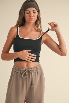 Two Tone Layered Cami Top