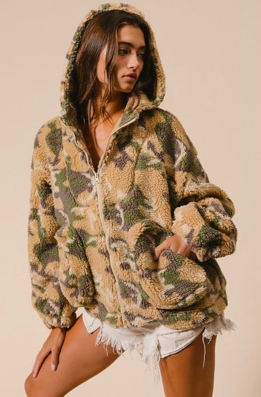 Camo Full Zip Jacket