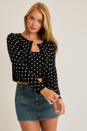 Polka Sweater Set