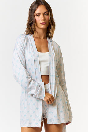 Ditsy Robe- Blue