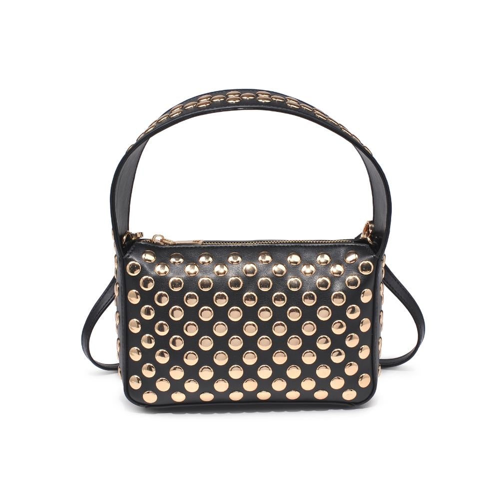 Isabel Studded Crossbody- Black