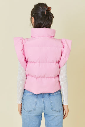 Rose Vest - Pink