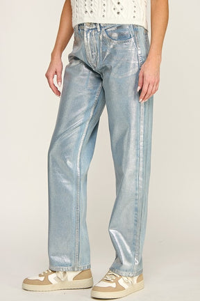 The Metallic Jean- Blue