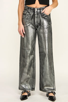 The Metallic Jean- Black