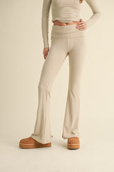 Wrapped Up Leggings- Cream