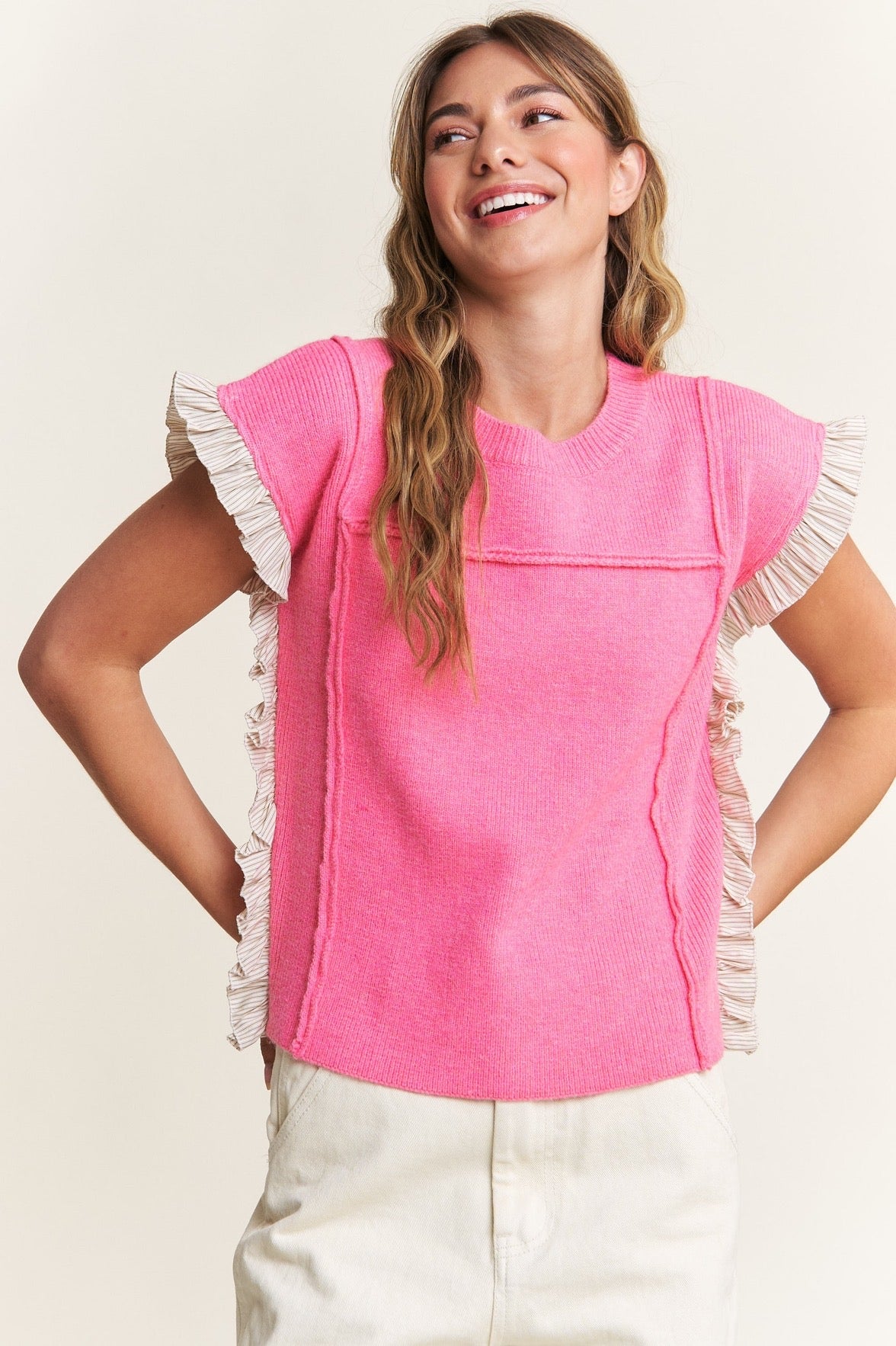 Ruffle Top - Pink