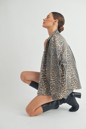 Sequin Leopard Jacket