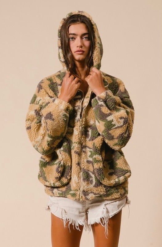 Camo Full Zip Jacket