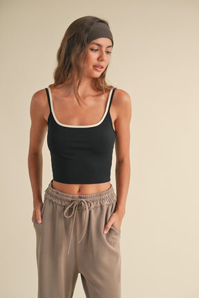 Two Tone Layered Cami Top