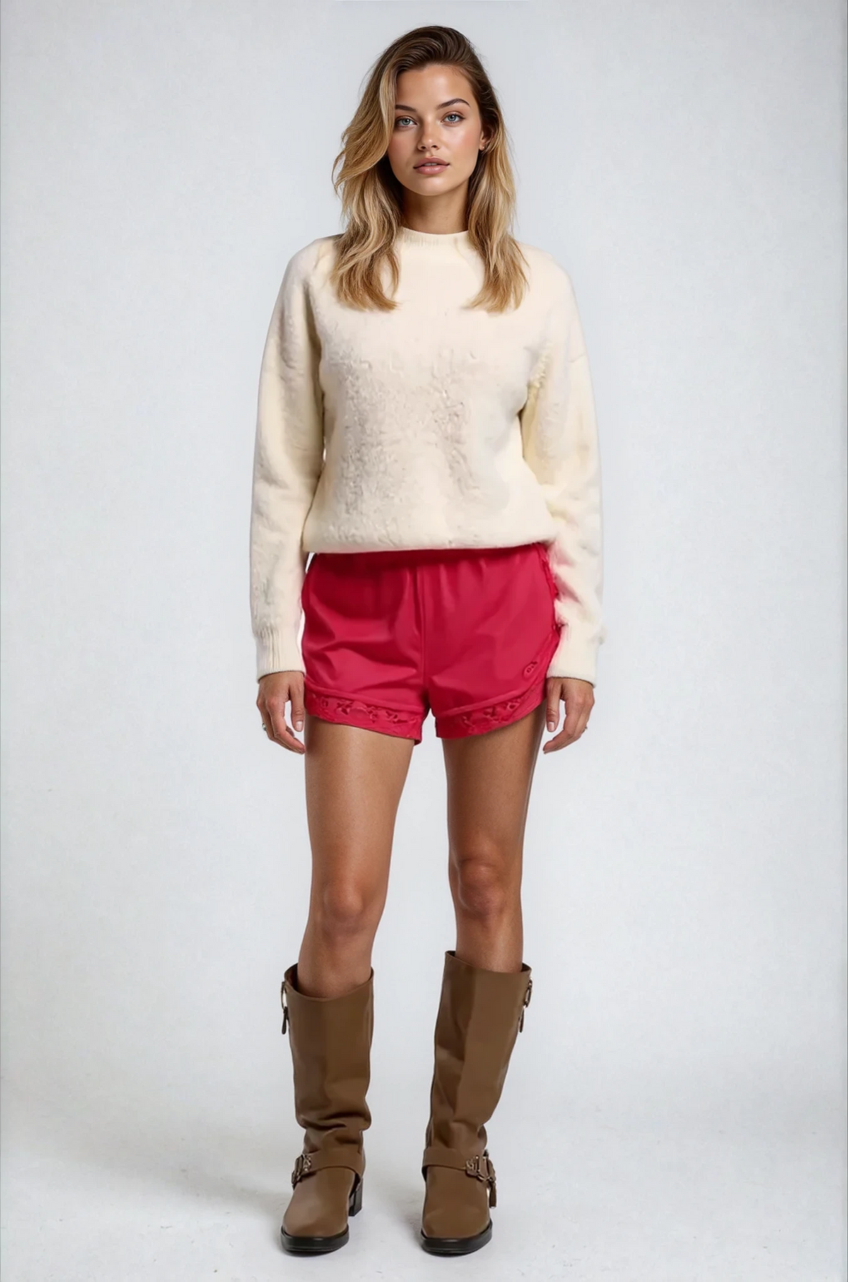 Silk Shorts - Red