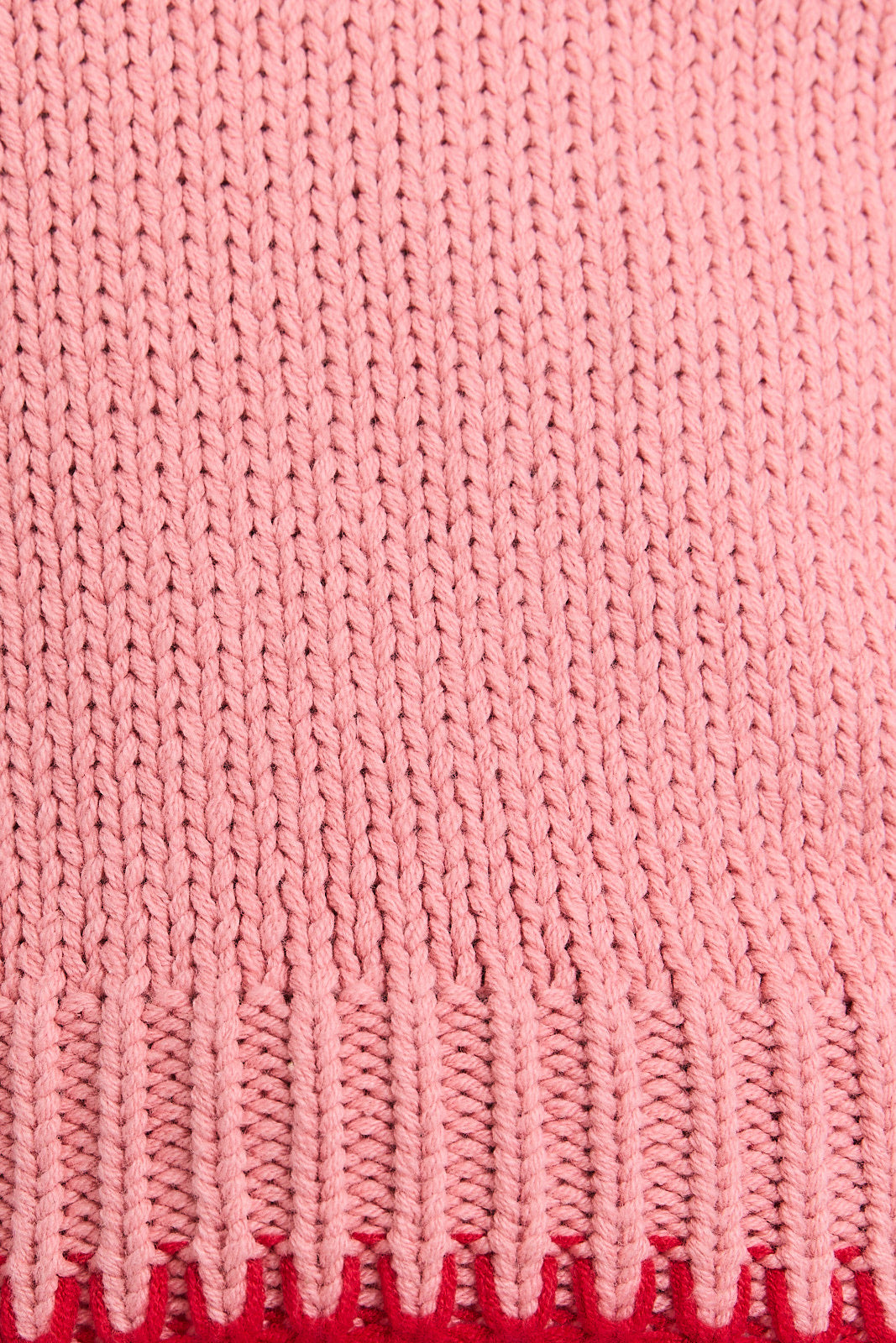 Stitching Detail Sweater Top- Pink