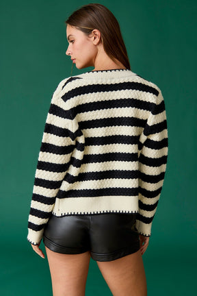 Mia Striped Cardigan