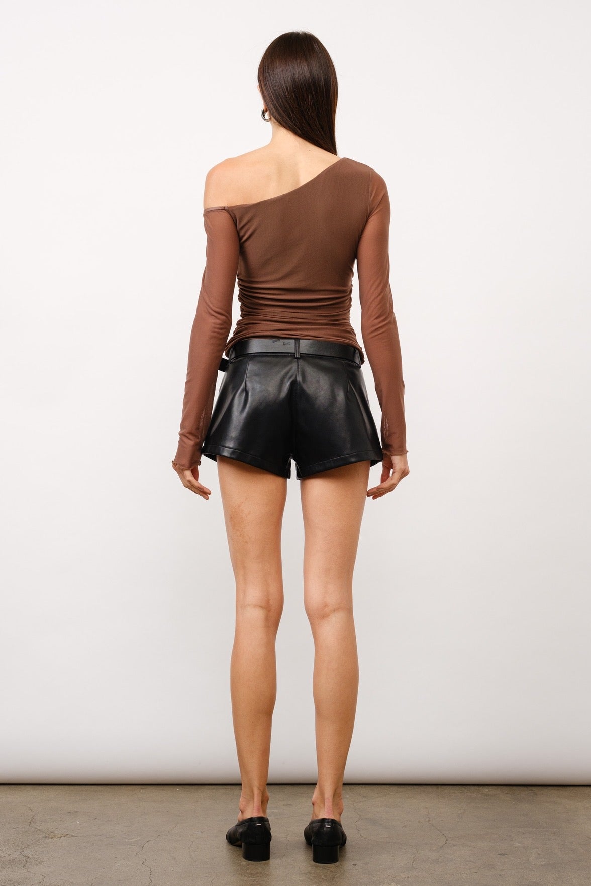 Alessia Asymmetrical Mesh Top