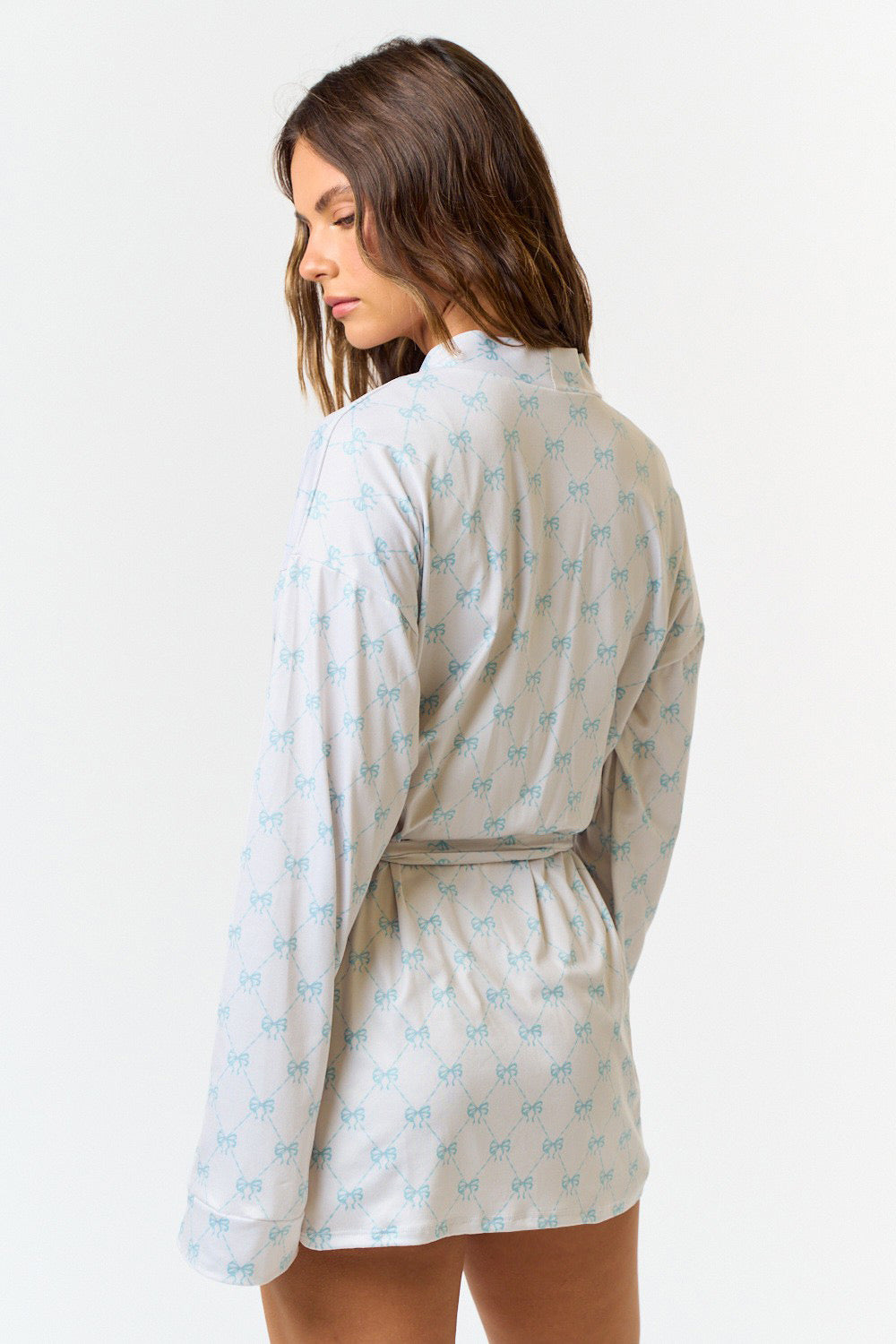 Ditsy Robe- Blue