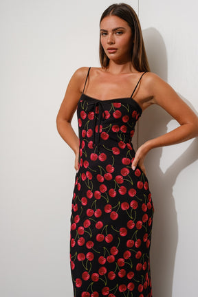 Cherry  Maxi Dress