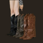 It Girl Cowboy Boots - Brown