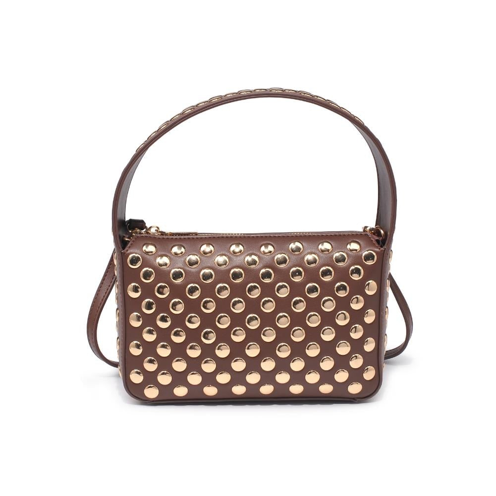 Isabel Studded Crossbody- Brown