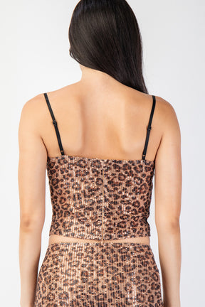 Animal Sequin Top