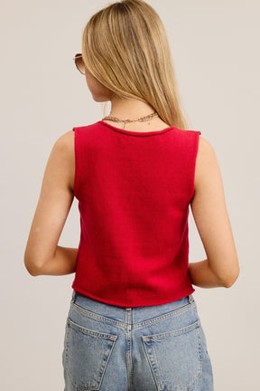 Tiff Cardigan- Red